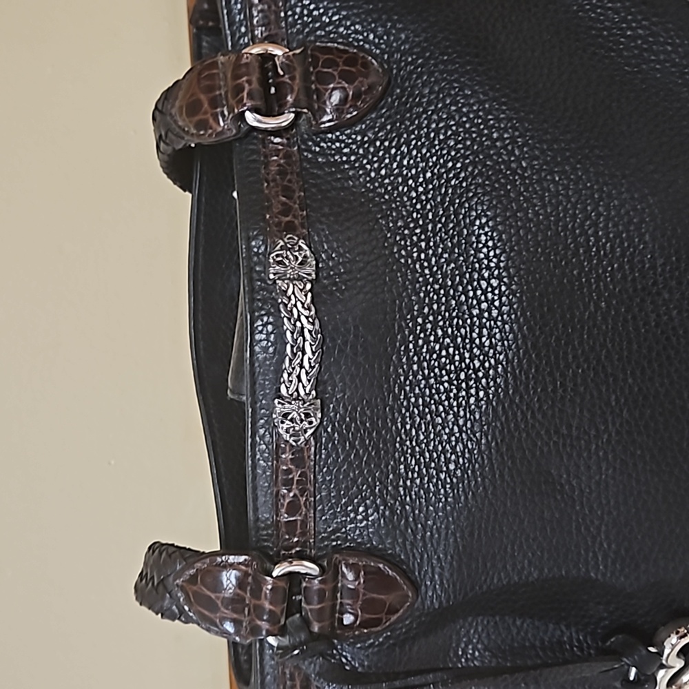 Brighton Vintage Leather Shoulder Bag - Picture 6 of 17